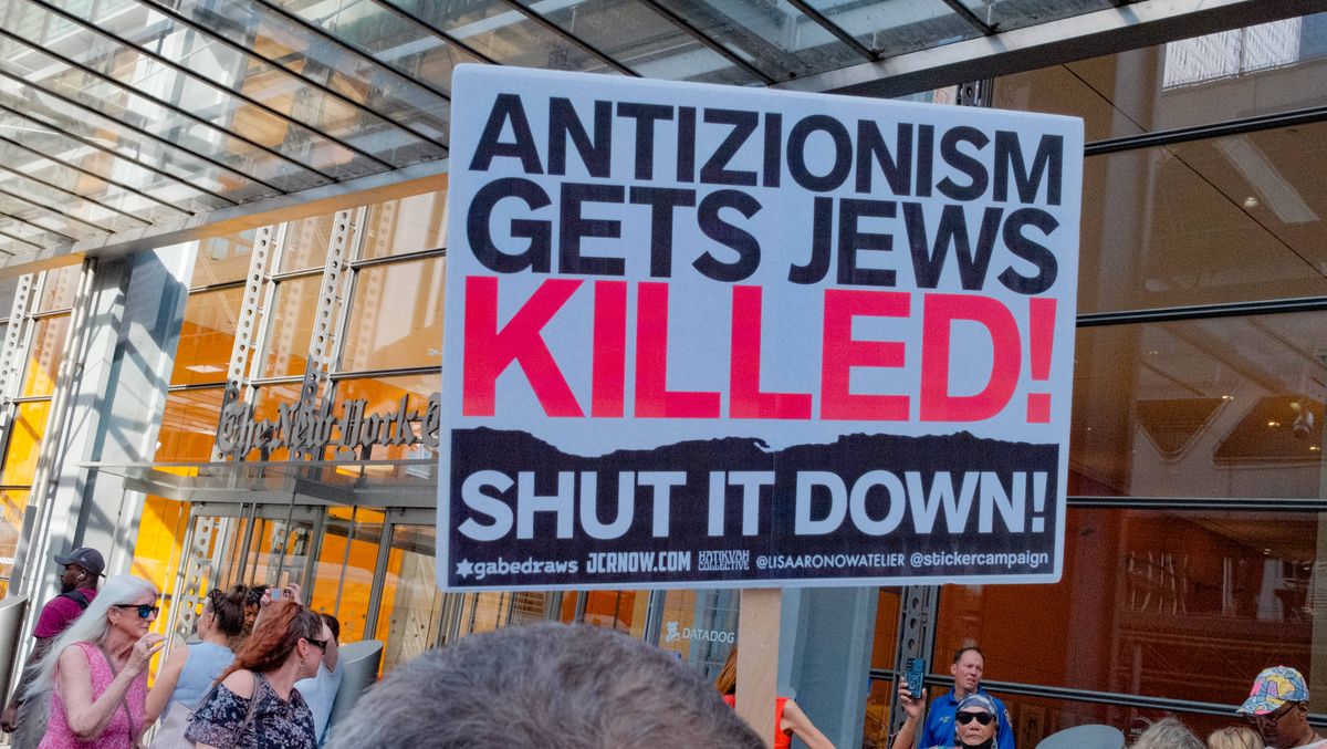 Demonstration gegen Antizionismus in New York