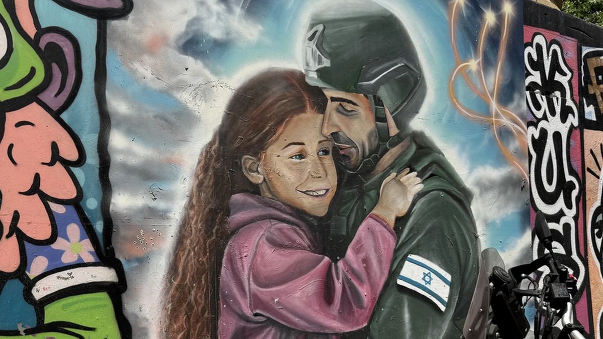 Israel als traumatisierte, aber resiliente Nation: Eines der Graffiti im Tel Aviver Stadtviertel Florentin