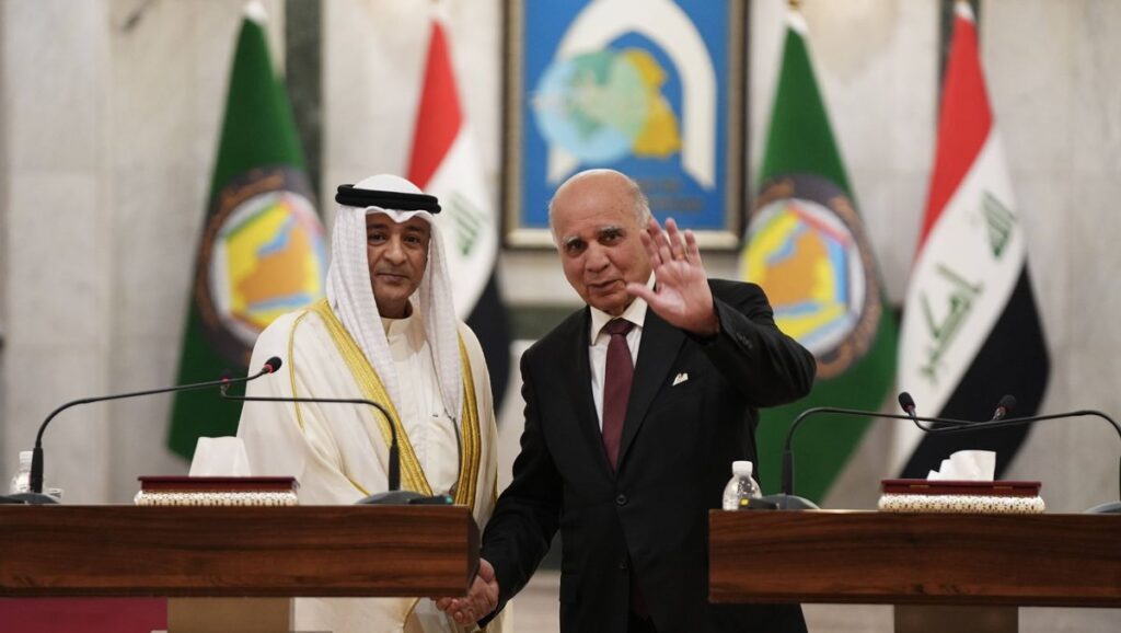 GCC-Generalsekretär Albudaiwi zu Besuch beim irakischen Außenminister Hussein