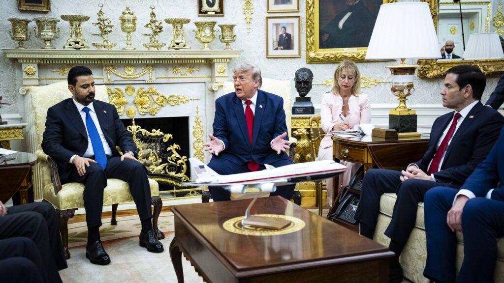 Der irakische Premierminister Ali al-Saidi zu Besuch bei US-Präsident Trump im Weißen Haus