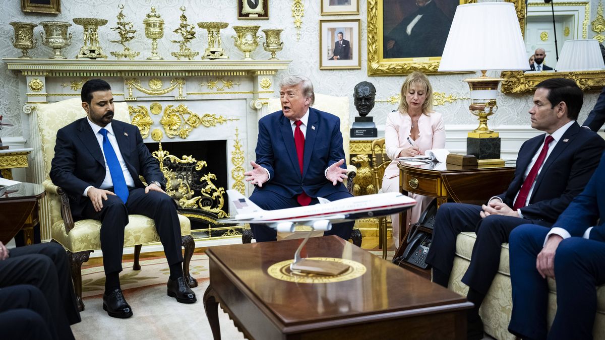 Der irakische Premierminister Ali al-Saidi zu Besuch bei US-Präsident Trump im Weißen Haus