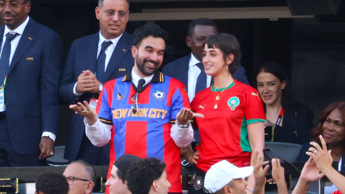 New Yorker Bürgermeister Zohran Mamdani mit seiner Frau bei der Fußball-WM