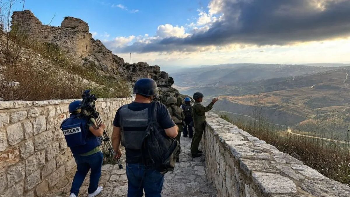 IDF-Presseführung auf der Festung Beaufort im Südlibanon