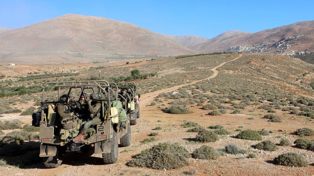 Israelische Militärpatrouille im Süden Syriens