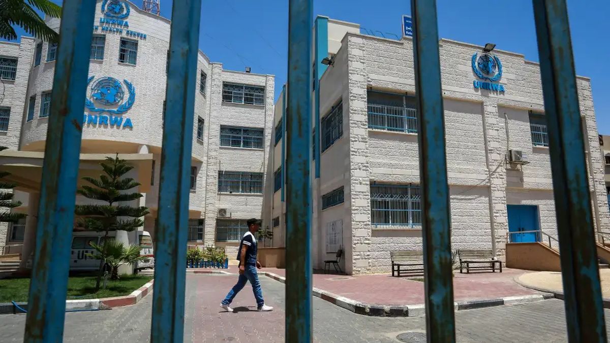 UNRWA-Gebäude in Rafah im südlichen Gazastreifen