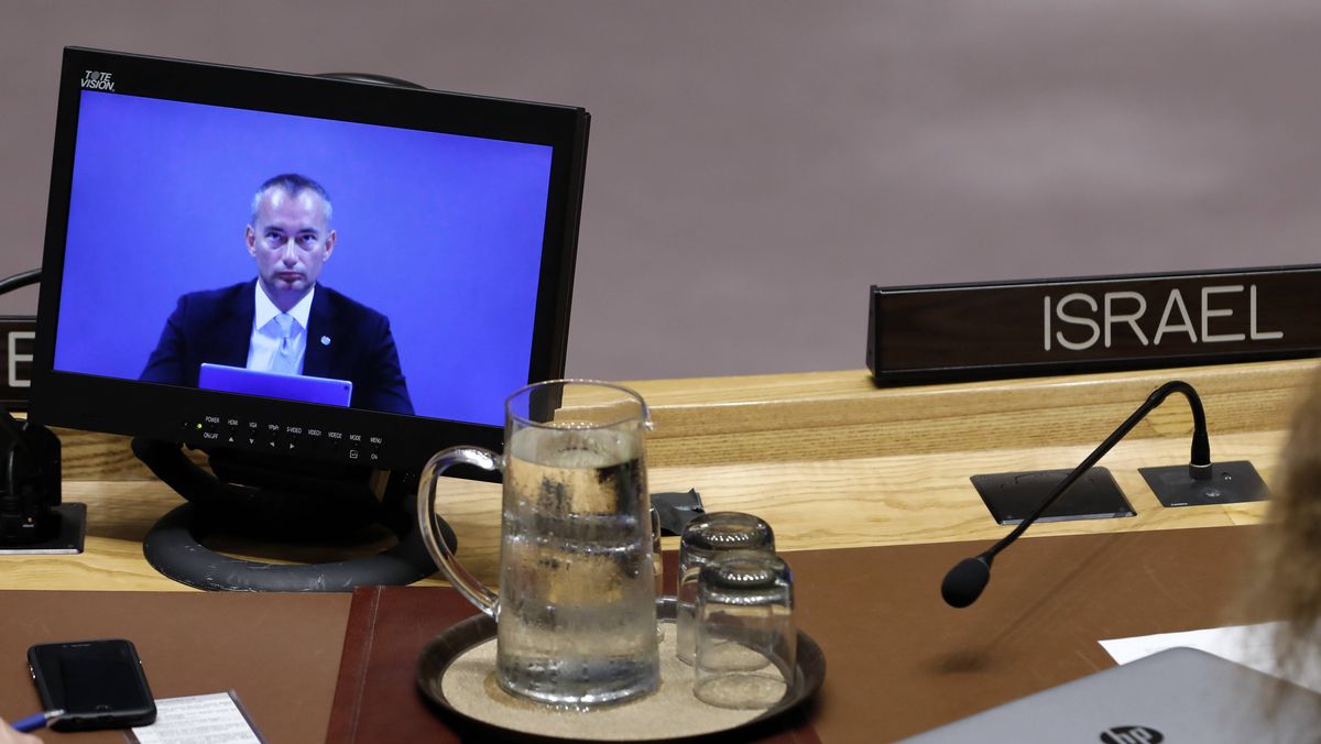 Der Hohe Vertreter des Friedensrats für den Gazastreifen, Nickolay Mladenov