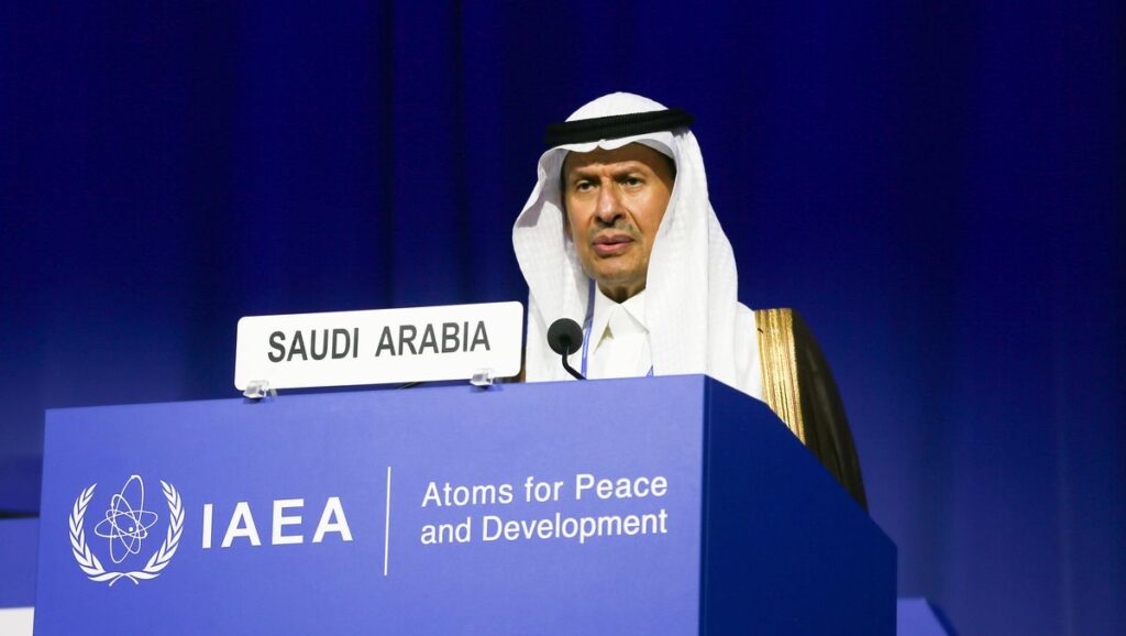 Der Energieminister von Saudi-Arabien auf einer Konferenz der UN-Atomenergiebehörde in Wien