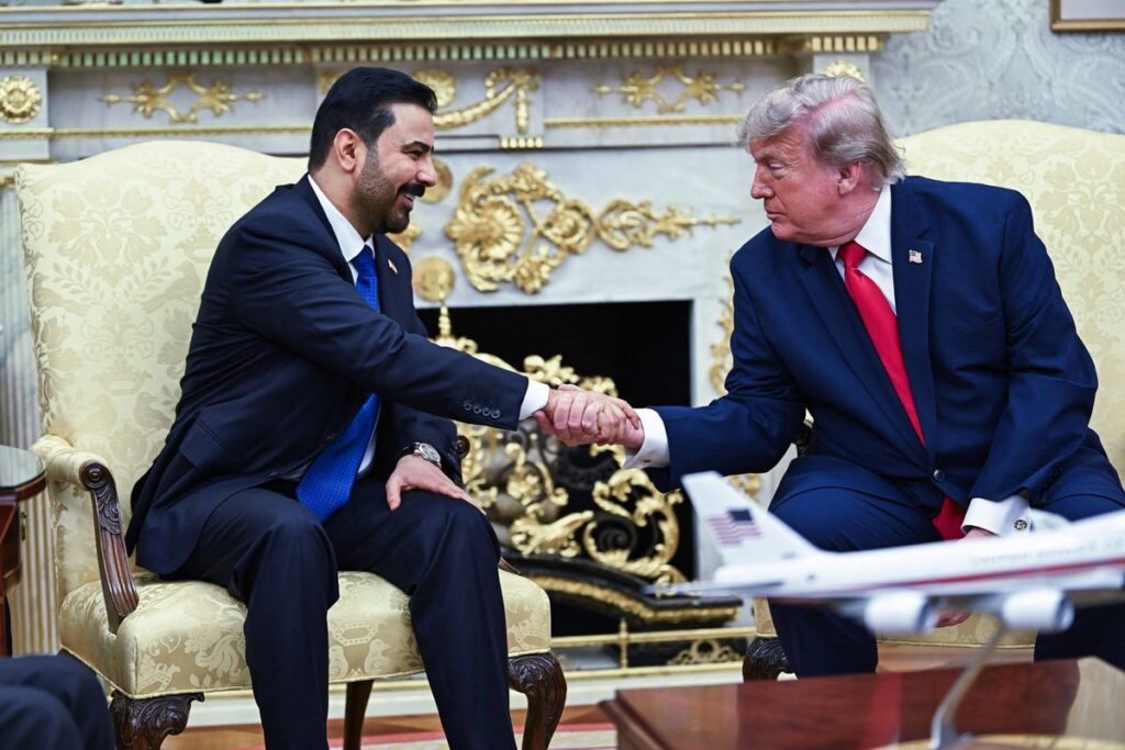 Der irakische Premierminister Ali al-Saidi zu Besuch bei Doanld Trump im Weißen Haus