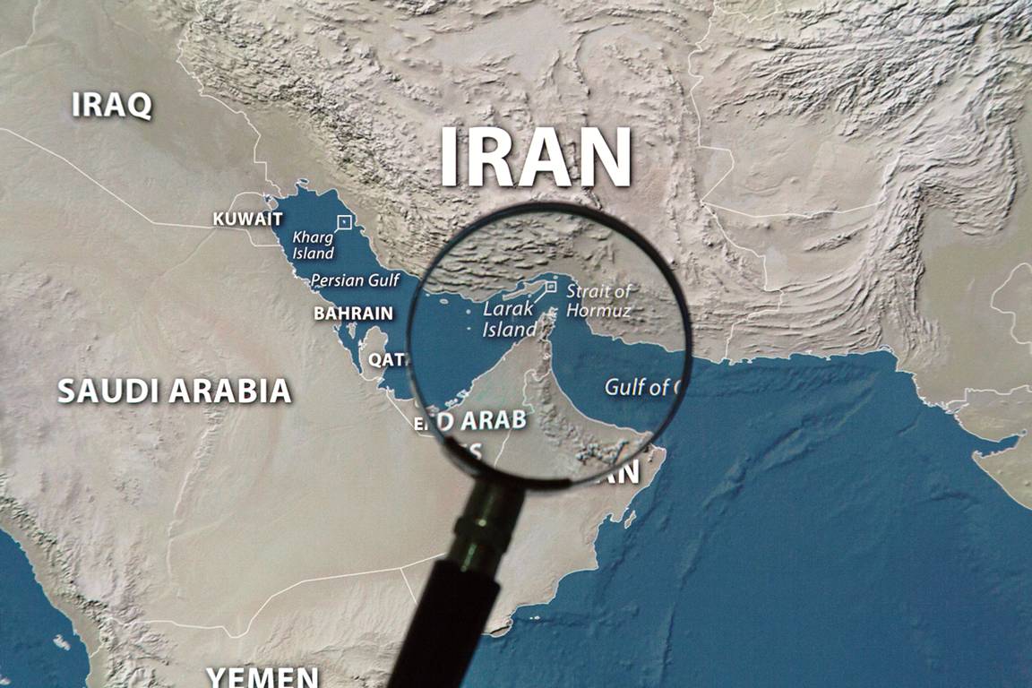 Die Straße von Hormus zwischen dem Iran und dem Oman. (© imago images/ZUMA Press)