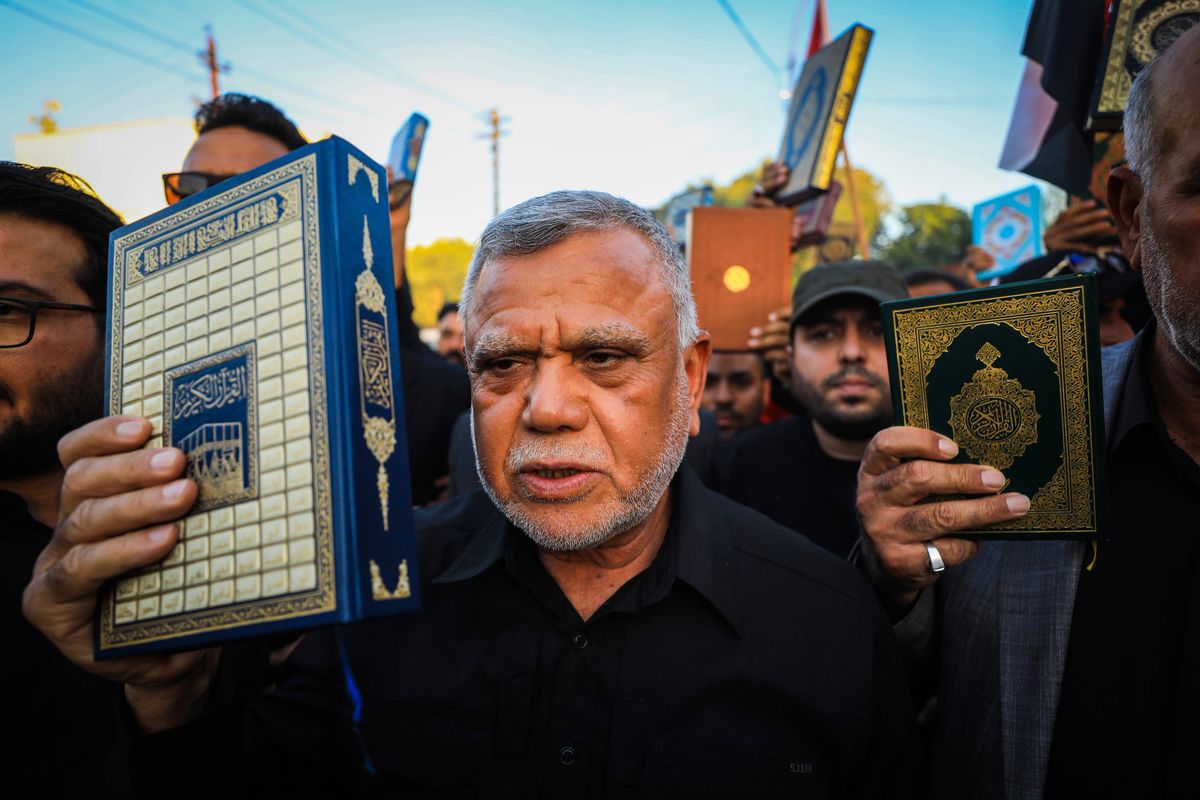 Der Anführer der vom Iran unterstützten schiitischen Badr-Miliz im Irak, Hadi al-Amiri