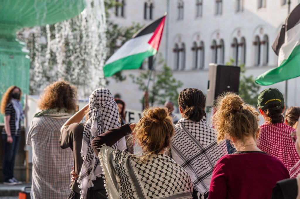 Antisemitische Demonstration an der Universität München
