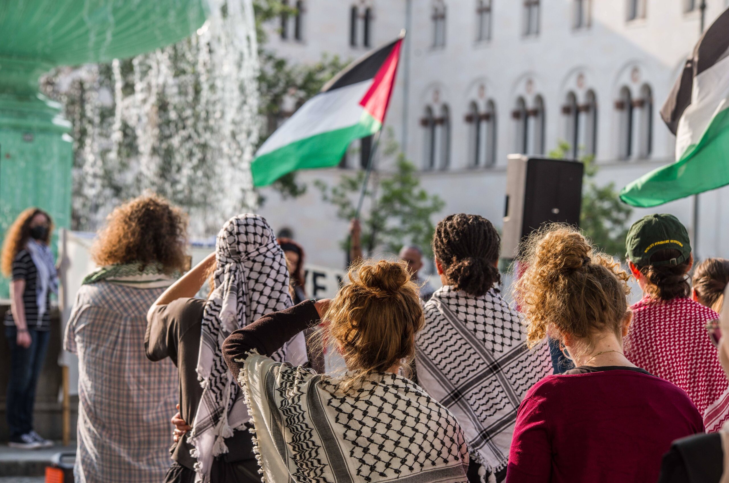 Antisemitische Demonstration an der Universität München