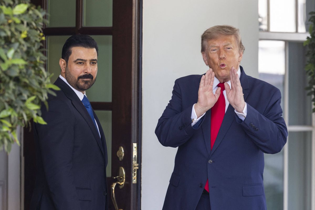 Iraks Premierminister Ali al-Saidi und US-Präsident Donald Trump