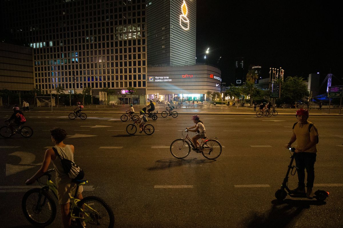 An Jom Kippur gehören die Straßen Tel Avivs den Kindern und den Radfahrern