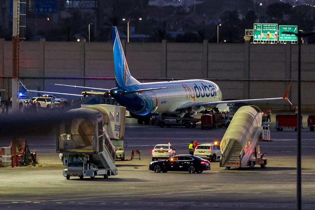 Nach einer Notlandung in Saudi-Arabien erreichte das flydubai-Flugzeug den Flughafen von Tel Aviv