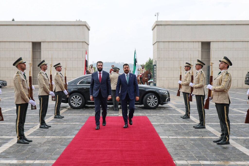 Der irakische Premierminister al-Saidi zu Besuch beim syrischen Interimspräsidenten al-Sharaa