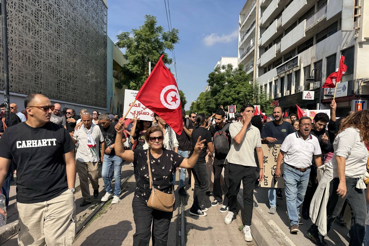 Proteste gegen Präsident Kais Saied in Tunis